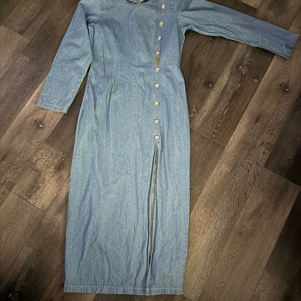 Denim Long Sleeve Dress